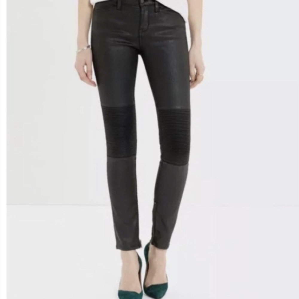 MADEWELL | Skinny Skinny Racetrack Moto Black Jeans Size 28
